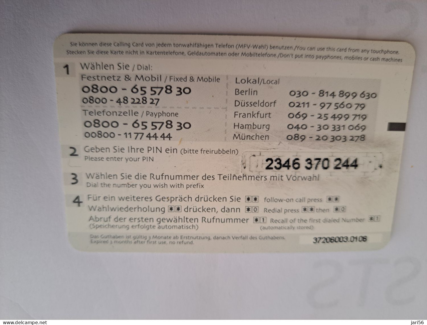 DUITSLAND/GERMANY  € 5,- / TELE MONEY/ FLAGS  ON CARD        Fine Used  PREPAID  **16529** - Cellulari, Carte Prepagate E Ricariche