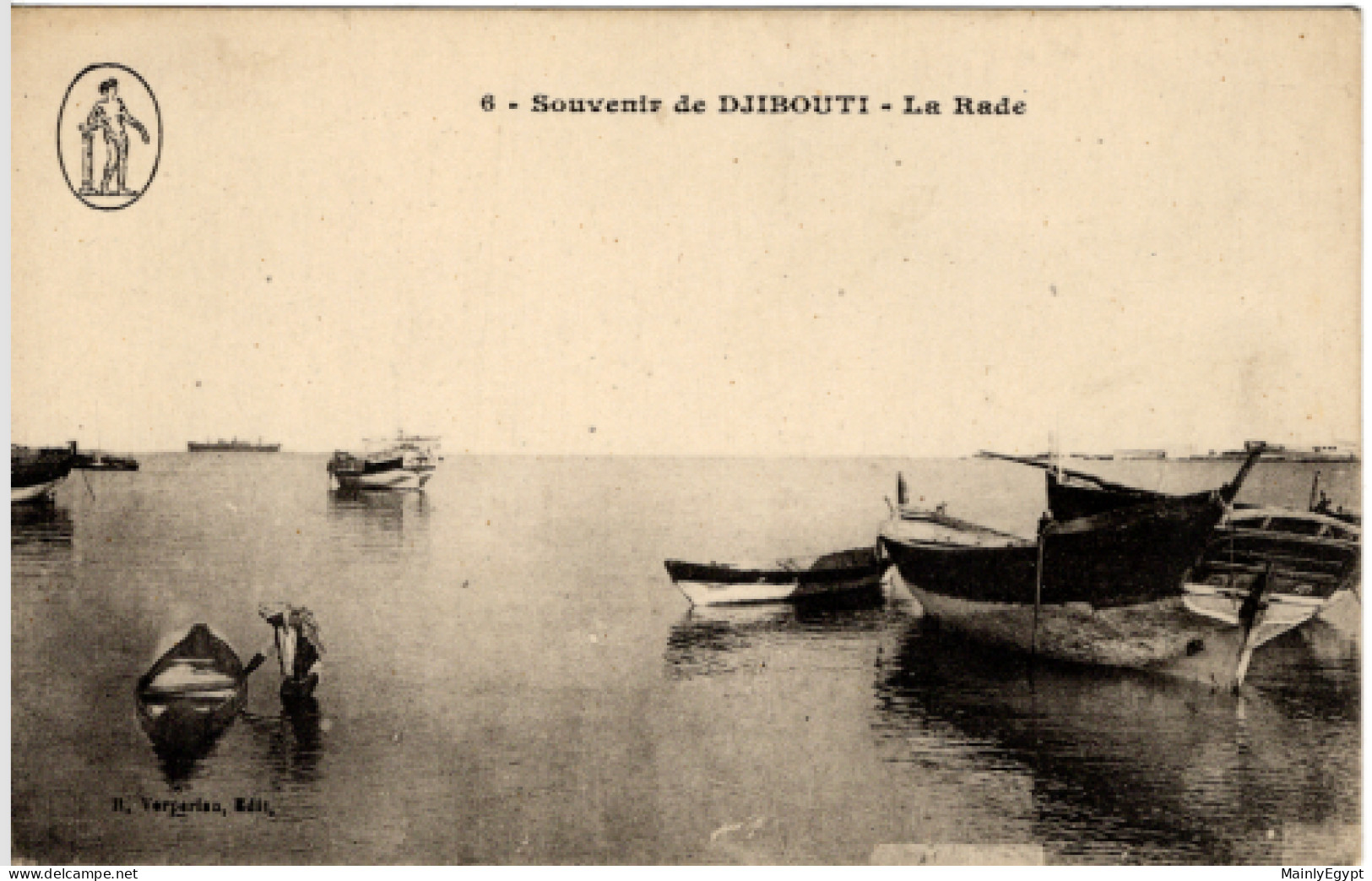 DJIBOUTI -: Ca. 1910, Harbour, Boats  - PC02 - Djibouti