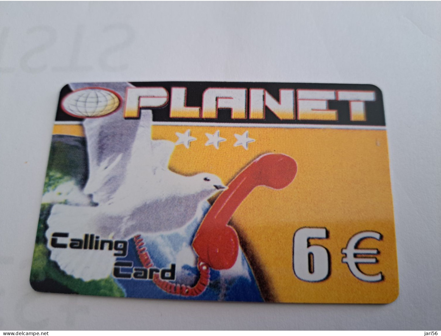 DUITSLAND/GERMANY  € 6,- / PLANET/ PIGEON BIRD   ON CARD        Fine Used  PREPAID  **16530** - GSM, Voorafbetaald & Herlaadbare Kaarten