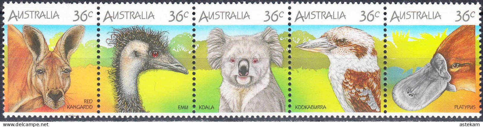 AUSTRALIA 1986, FAUNA, AUSTRALIAN WILDLIFE, BIRDS, COMPLETE MNH SERIES With GOOD QUALITY, *** - Nuevos