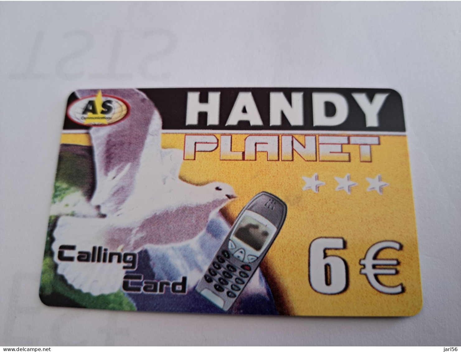 DUITSLAND/GERMANY  € 6,- / PLANET/ PIGEON BIRD   ON CARD        Fine Used  PREPAID  **16531** - GSM, Voorafbetaald & Herlaadbare Kaarten