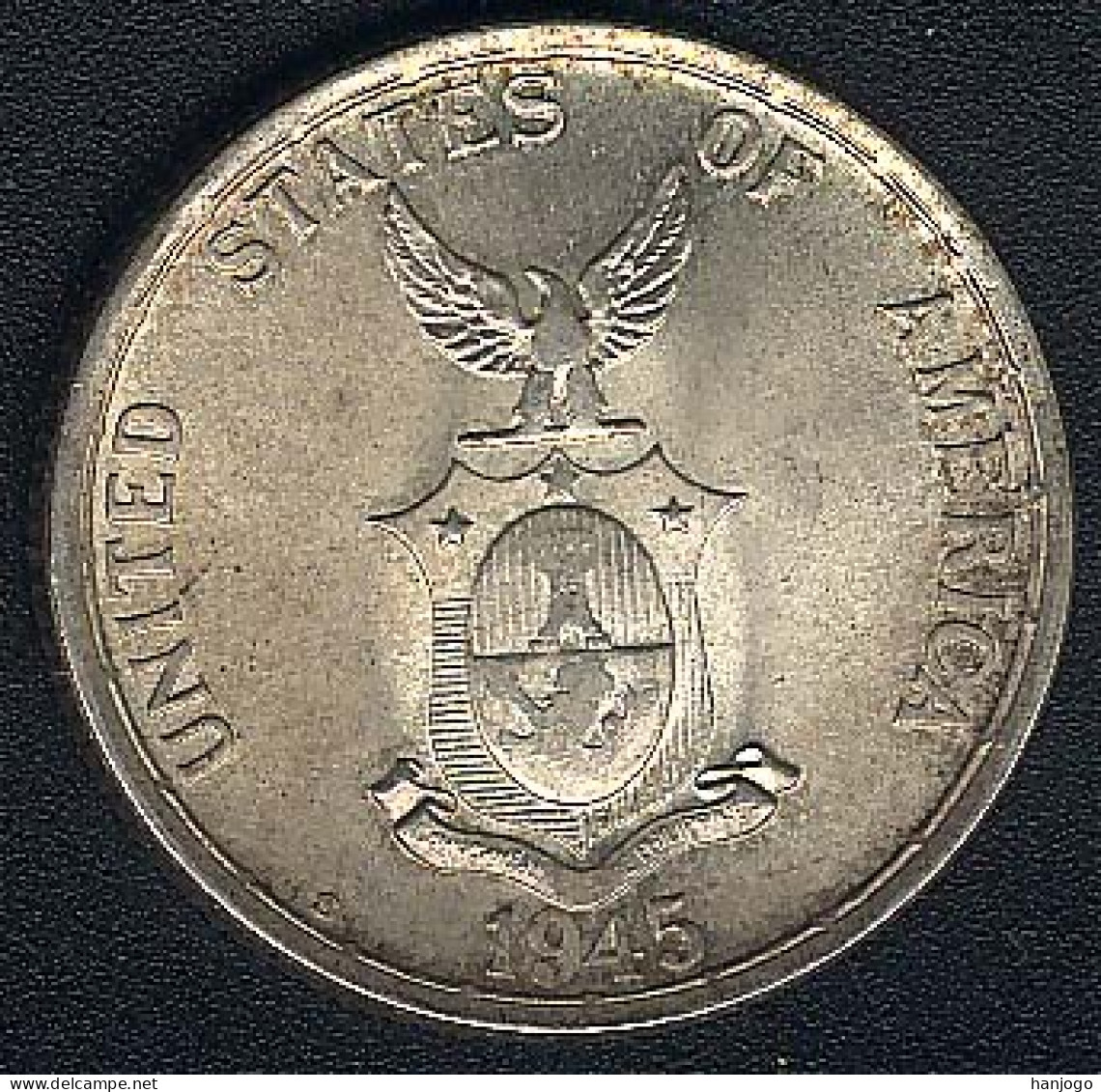 Philippinen, 50 Centavos 1945 S, Silber, UNC - Philippines