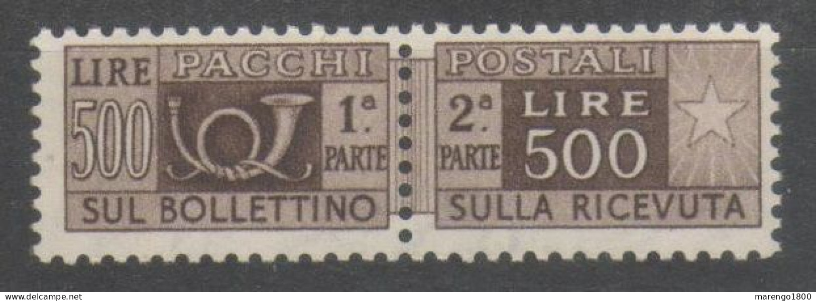 ITALIA 1948 - Pacchi 500 L. **  (2 Scan)             (g9641) - Colis-postaux