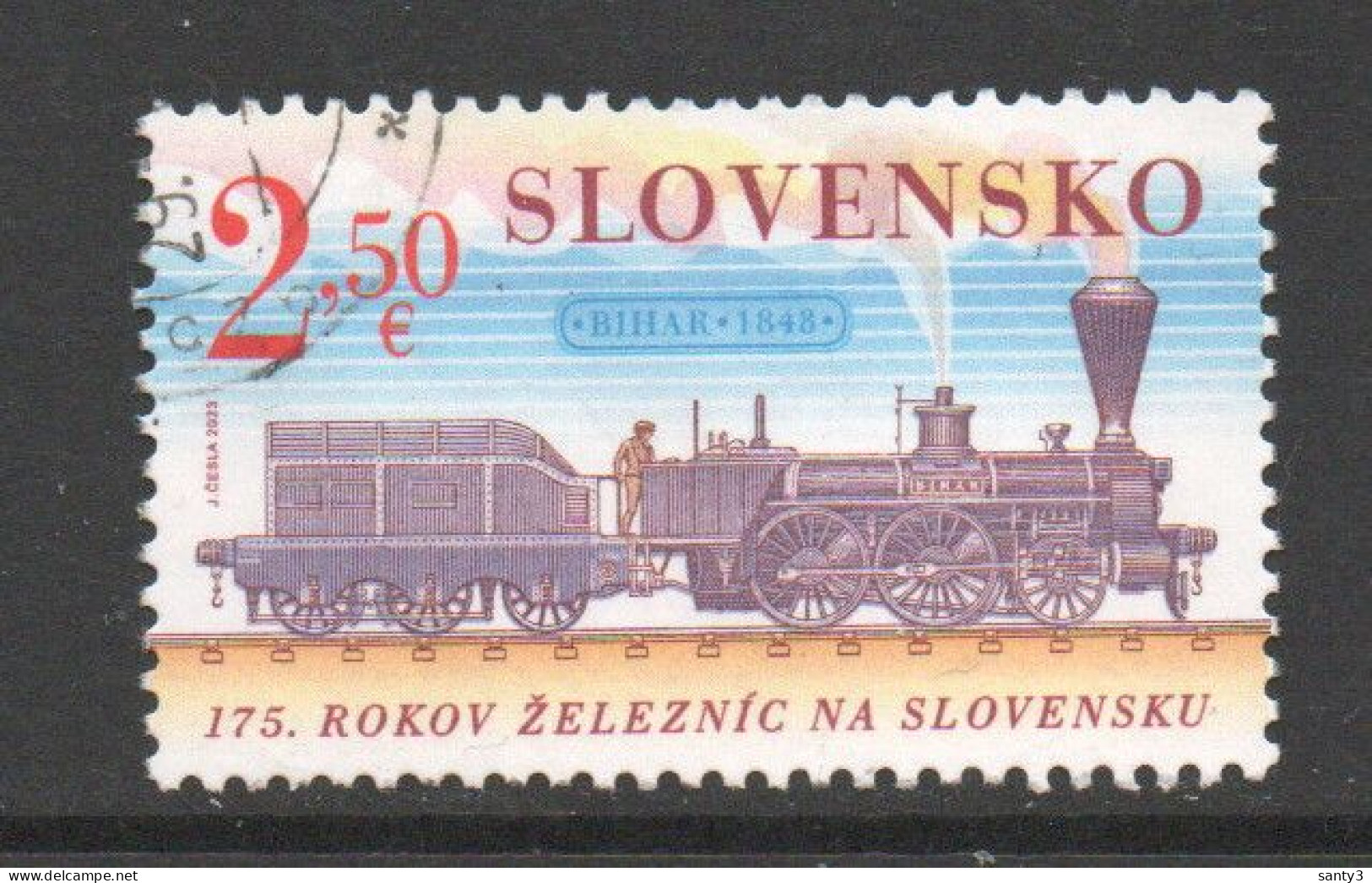 Slowakije 2023 Yv 885 Hoge Waarde,    Gestempeld - Used Stamps