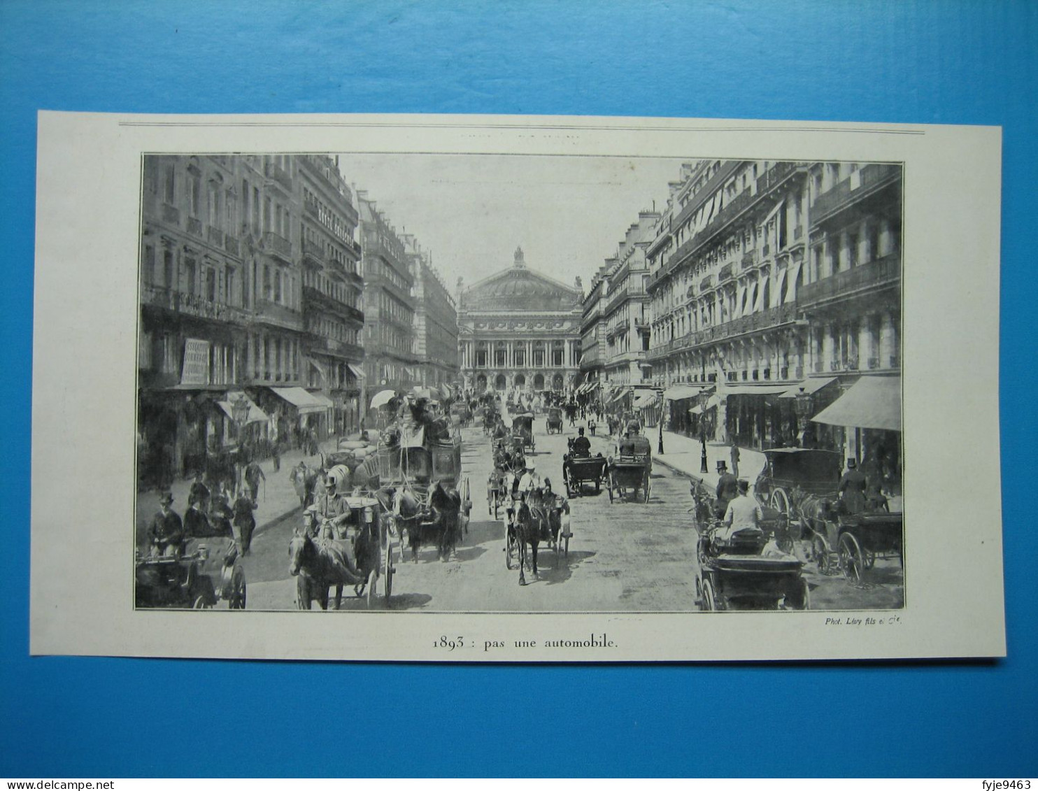 PARIS - Avenue De L'Opéra 1893 : Pas Une Automobile --- PARIS - Avenue De L'Opéra 1923 : Pas Un Cheval - Ohne Zuordnung