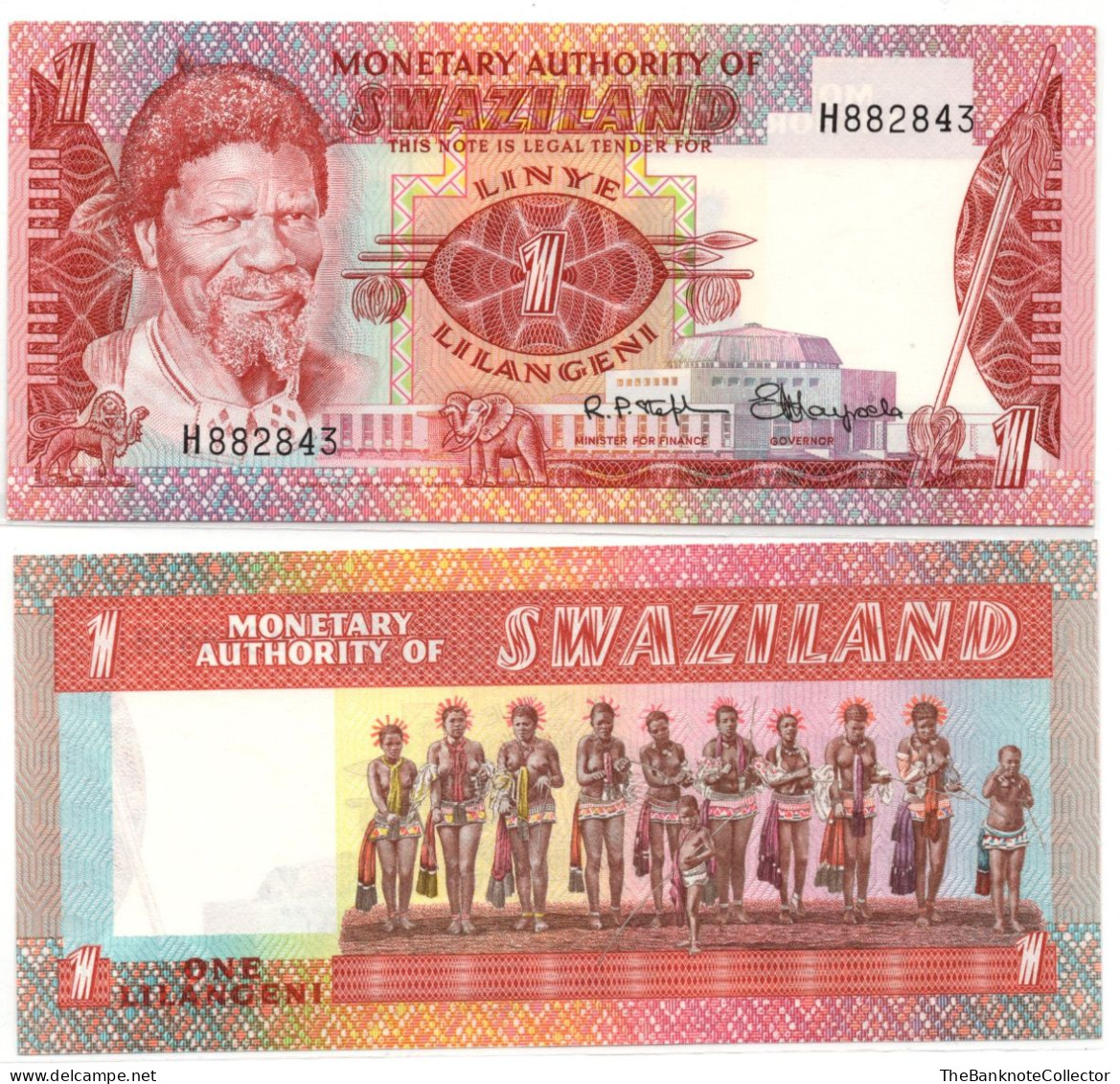 Swaziland 1 Emalangeni ND 1974 P-1 UNC - Swasiland