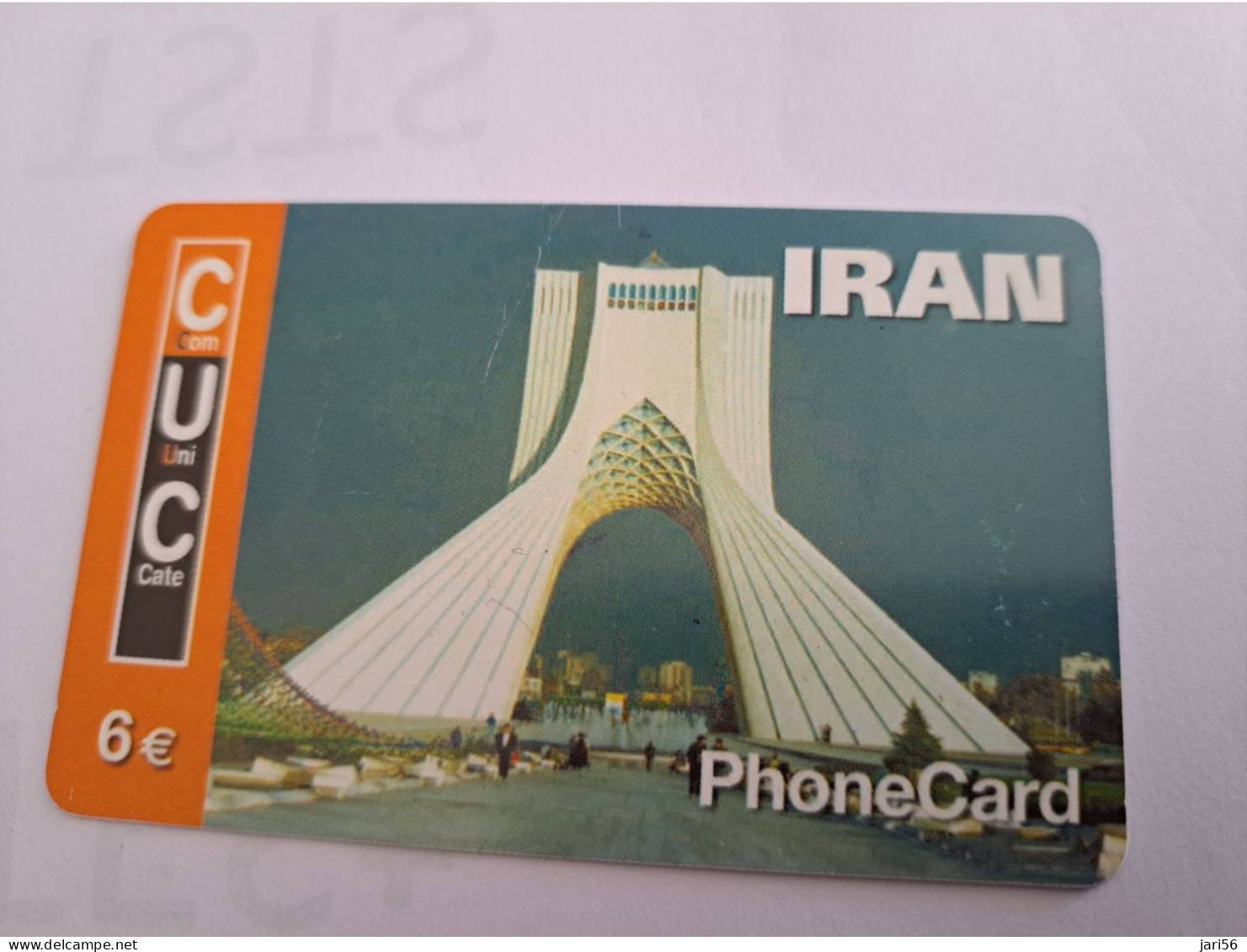 DUITSLAND/GERMANY  € 6,- / COM UNICATE/ IRAN  BUILDING      ON CARD        Fine Used  PREPAID  **16535** - GSM, Cartes Prepayées & Recharges