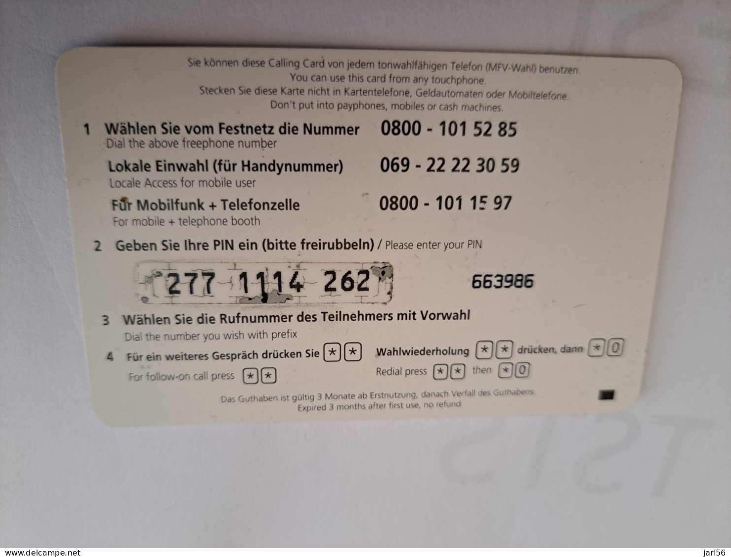 DUITSLAND/GERMANY  € 6,- / COM UNICATE/ IRAN  BUILDING      ON CARD        Fine Used  PREPAID  **16535** - [2] Prepaid