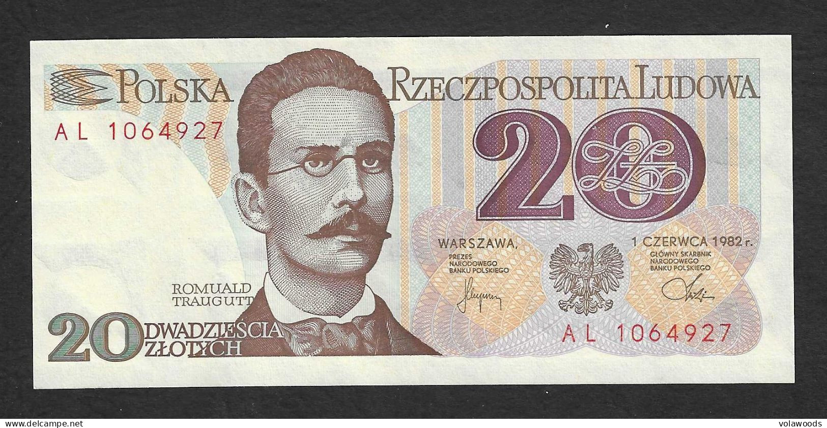 Polonia - Banconota Non Circolata FdS UNC Da 20 Zloty P-149a.2 - 1982 #19 - Polonia