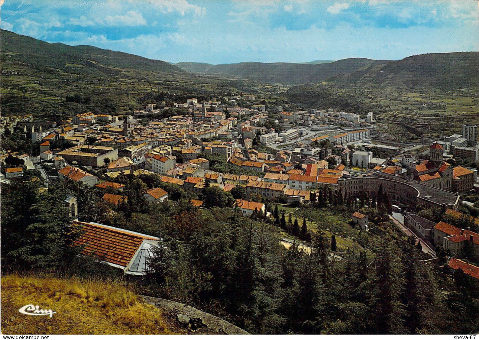 07 - Privas - Vue Générale Du Centre Ville - Privas