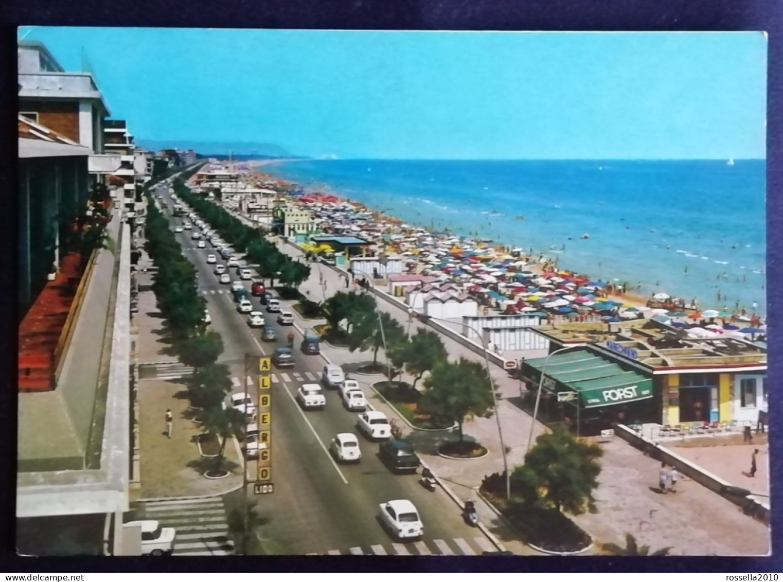 CARTOLINA  AUTOMOBILI ITALIA PESCARA LUNGOMARE Italy Postcard ITALIEN Ansichtskarten - Pescara