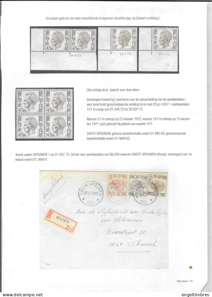 Belgium - Large Selection Of ELSTROM Stamps - All POSTFRIS - And All With Plaatnummer - Sonstige & Ohne Zuordnung