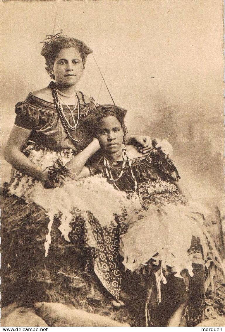 54759. Postal  FIDJI, Princesas Fidjiannes. Misiones Maristas De OCEANIA - Fidschi