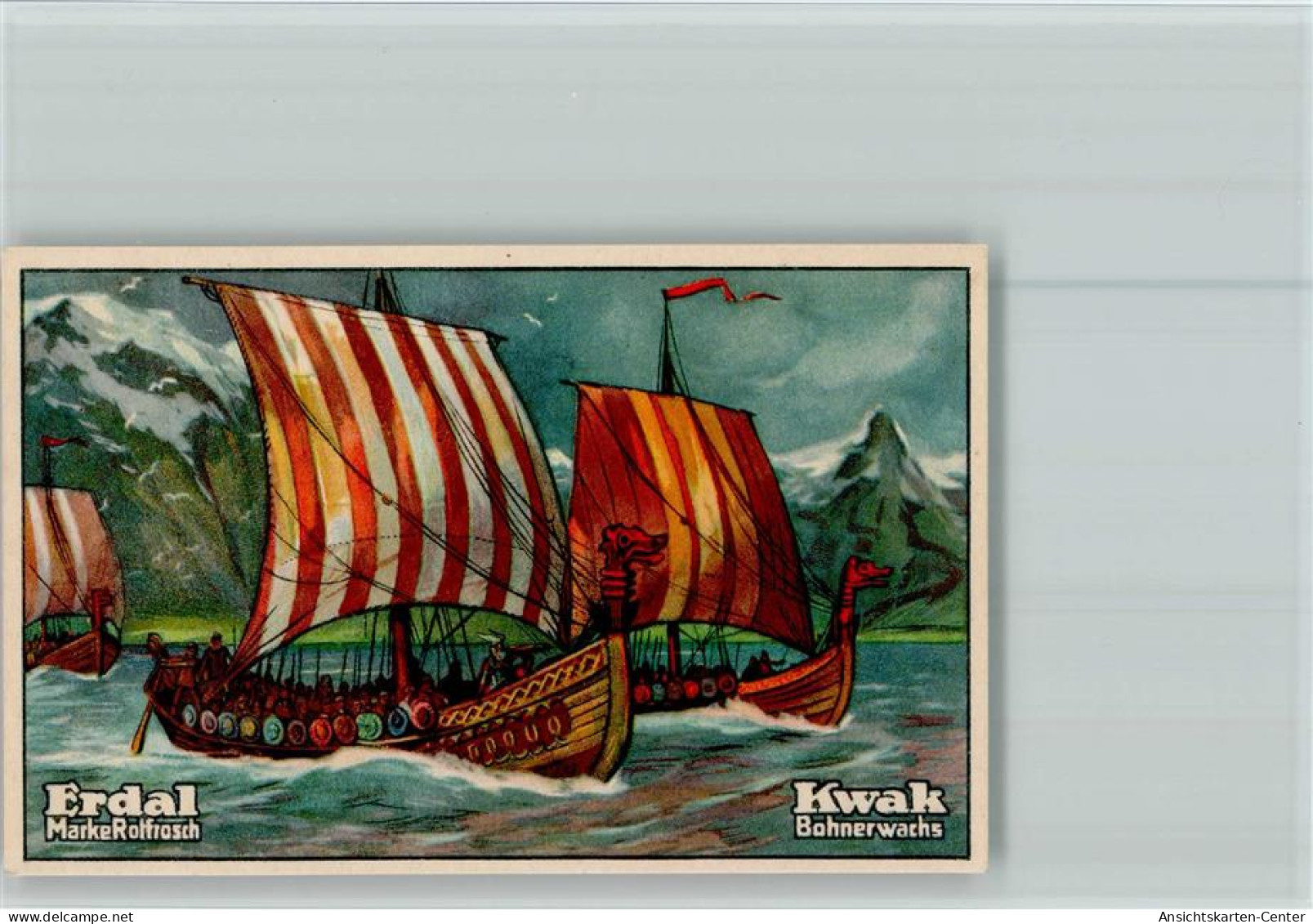 40118602 - Wikingerschiff Erdal-Kwak Sammelbild - Histoire
