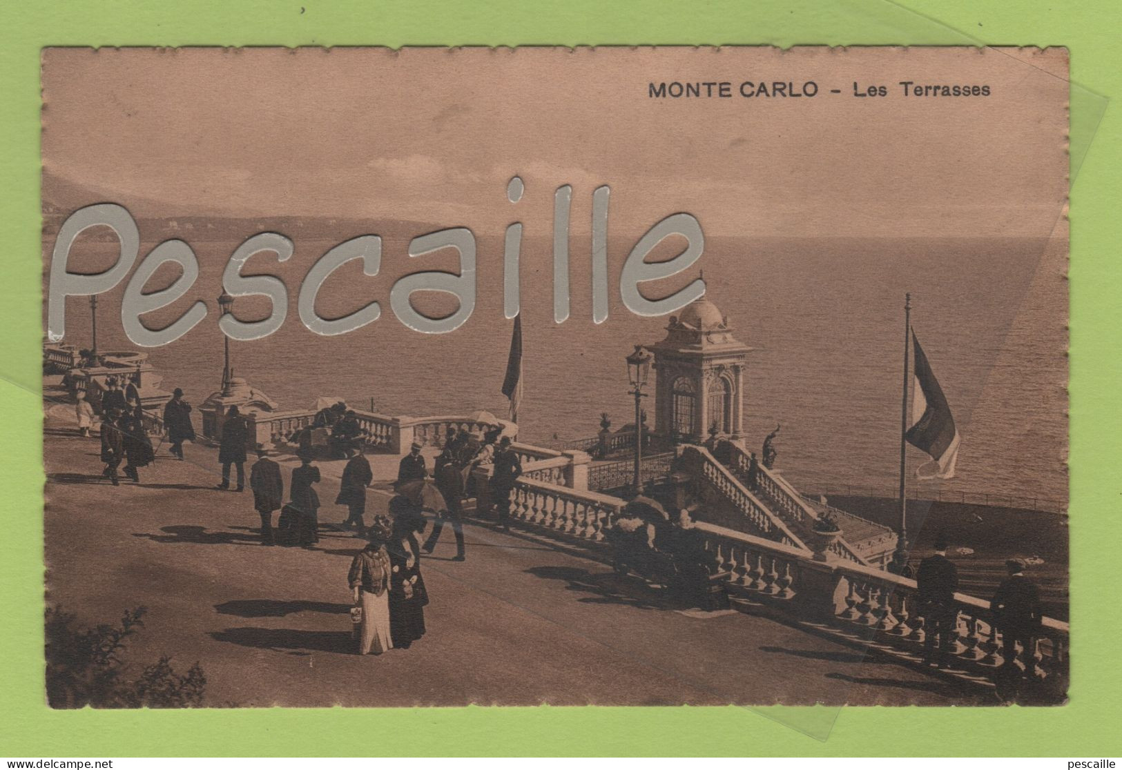 MONACO - CP ANIMEE MONTE-CARLO - LES TERRASSES - EDITION SAVONA NICE N° 3147 - Las Terrazas