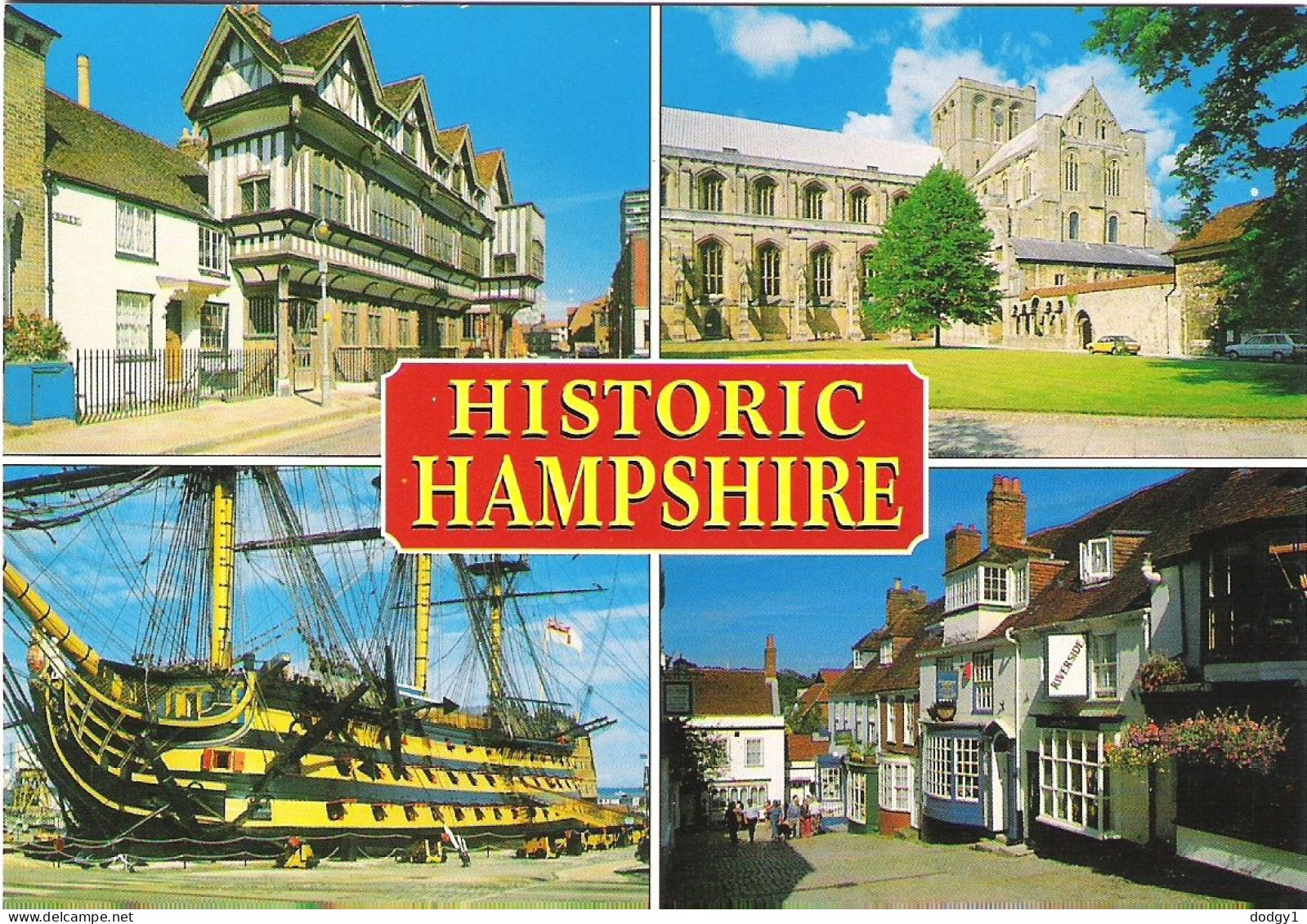 SCENES FROM AROUND HAMPSHIRE, ENGLAND. UNUSED POSTCARD M3 - Other & Unclassified