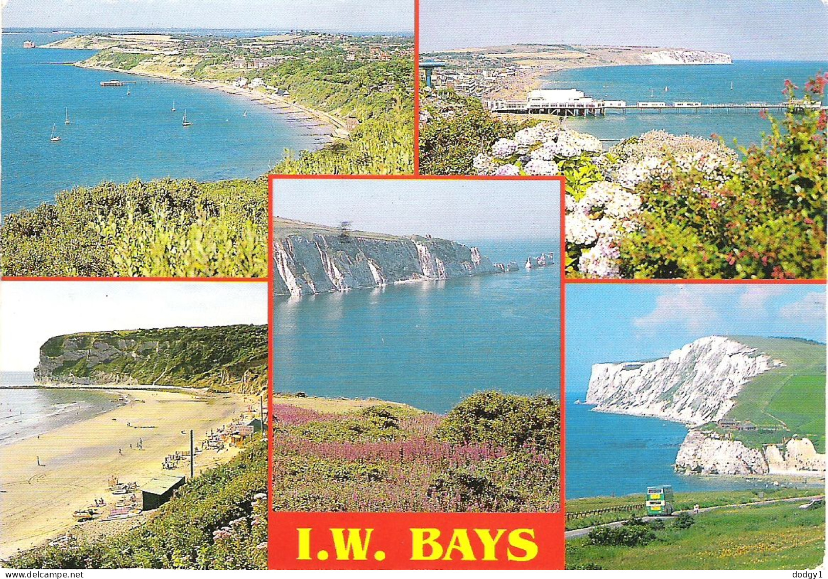 SCENES FROM THE ISLE OF WIGHT, ENGLAND. USED POSTCARD M3 - Autres & Non Classés