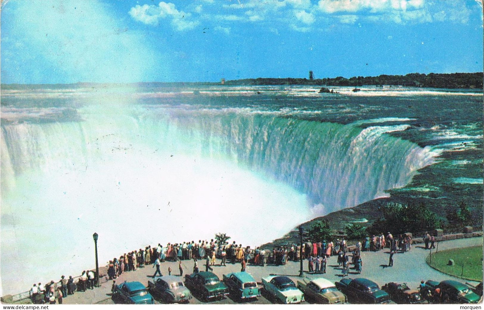 54761. Postal Aerea NIAGARA FALLS (Ontario) Canada 1961. Vista De Las Cataratas - Brieven En Documenten