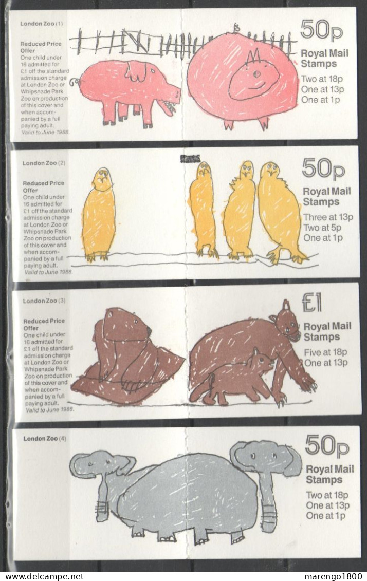 GB 1988 Booklets - London Zoo - Booklets