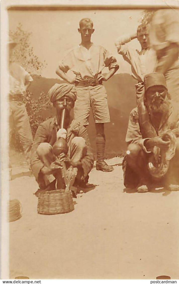 India - Snake Charmers - REAL PHOTO - Indien