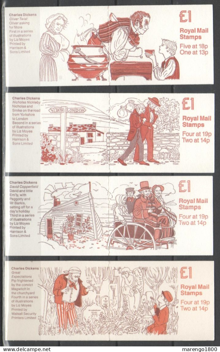 GB 1988-89 Booklets - Dickens - Carnets