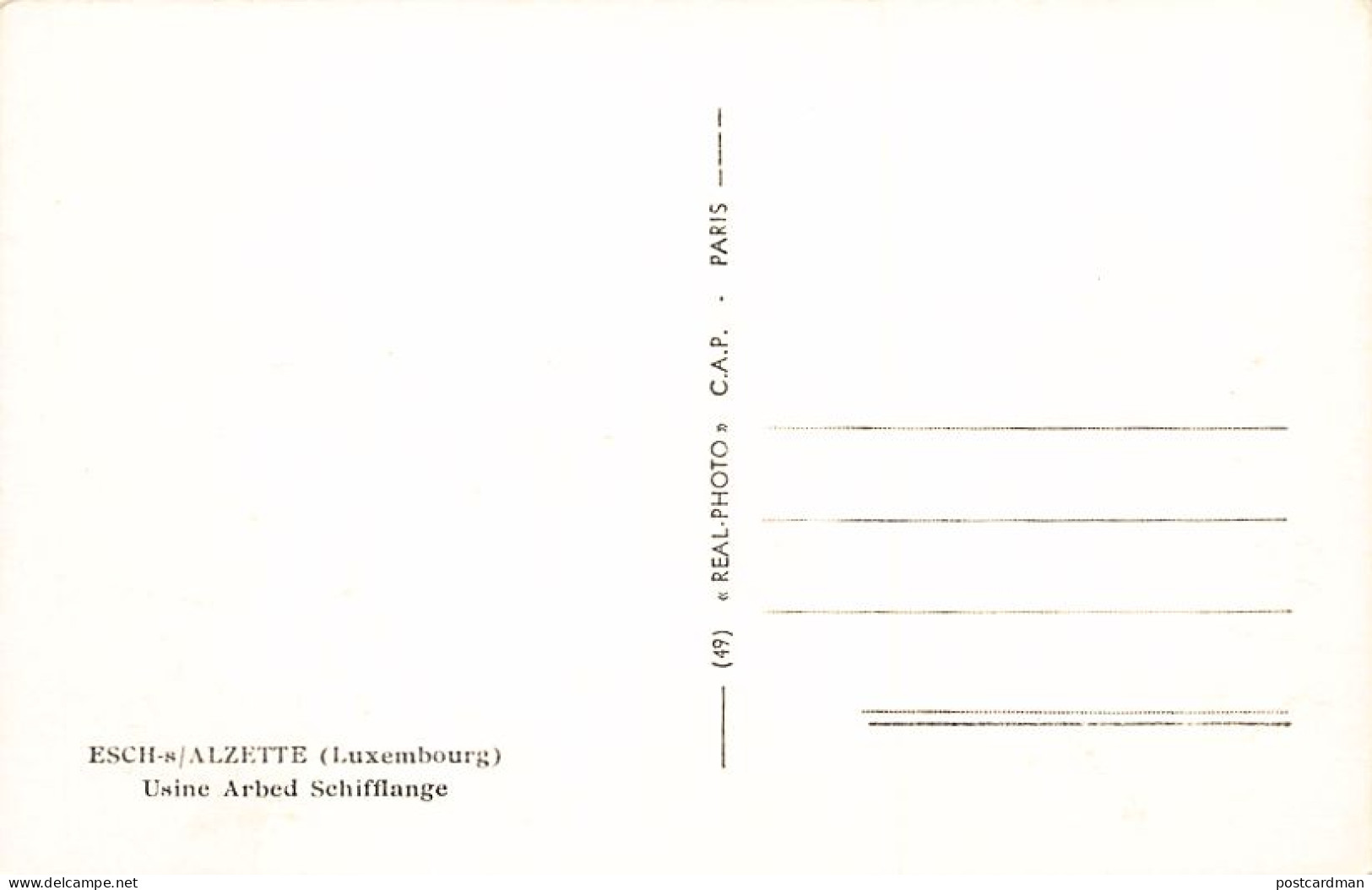 Luxembourg - ESCH Sur ALZETTE - Usine Arbed Schifflange - Ed. C.A.P.  - Esch-sur-Alzette