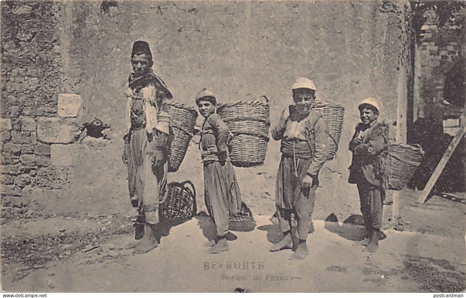 Liban - BEYROUTH - Porteurs De Paniers - Ed. André Terzis & Fils 10 46258 - Libano