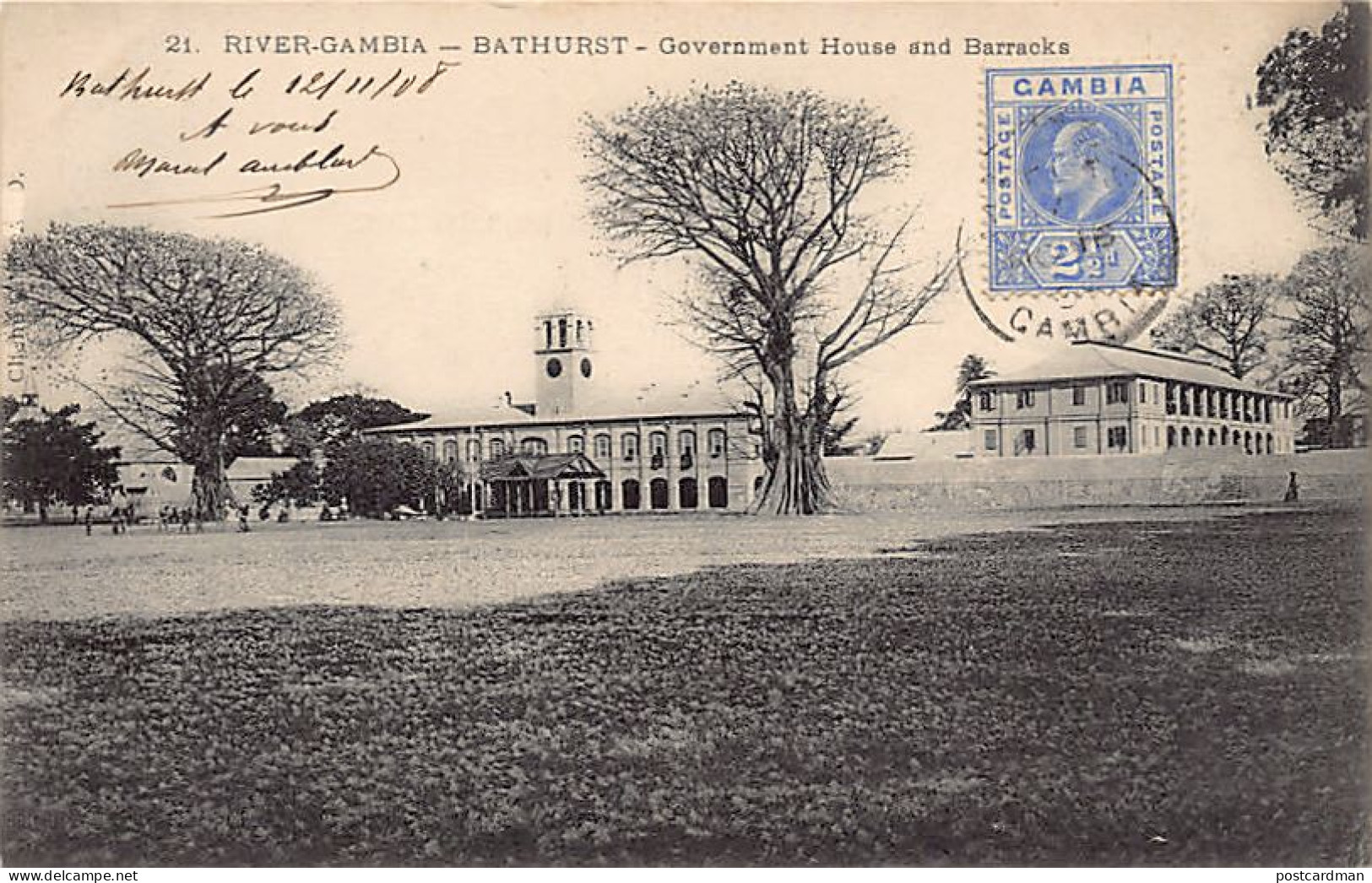 Gambia - BATHURST - Government House And Barracks - Publ. C.F.A.O. 21 - Gambie