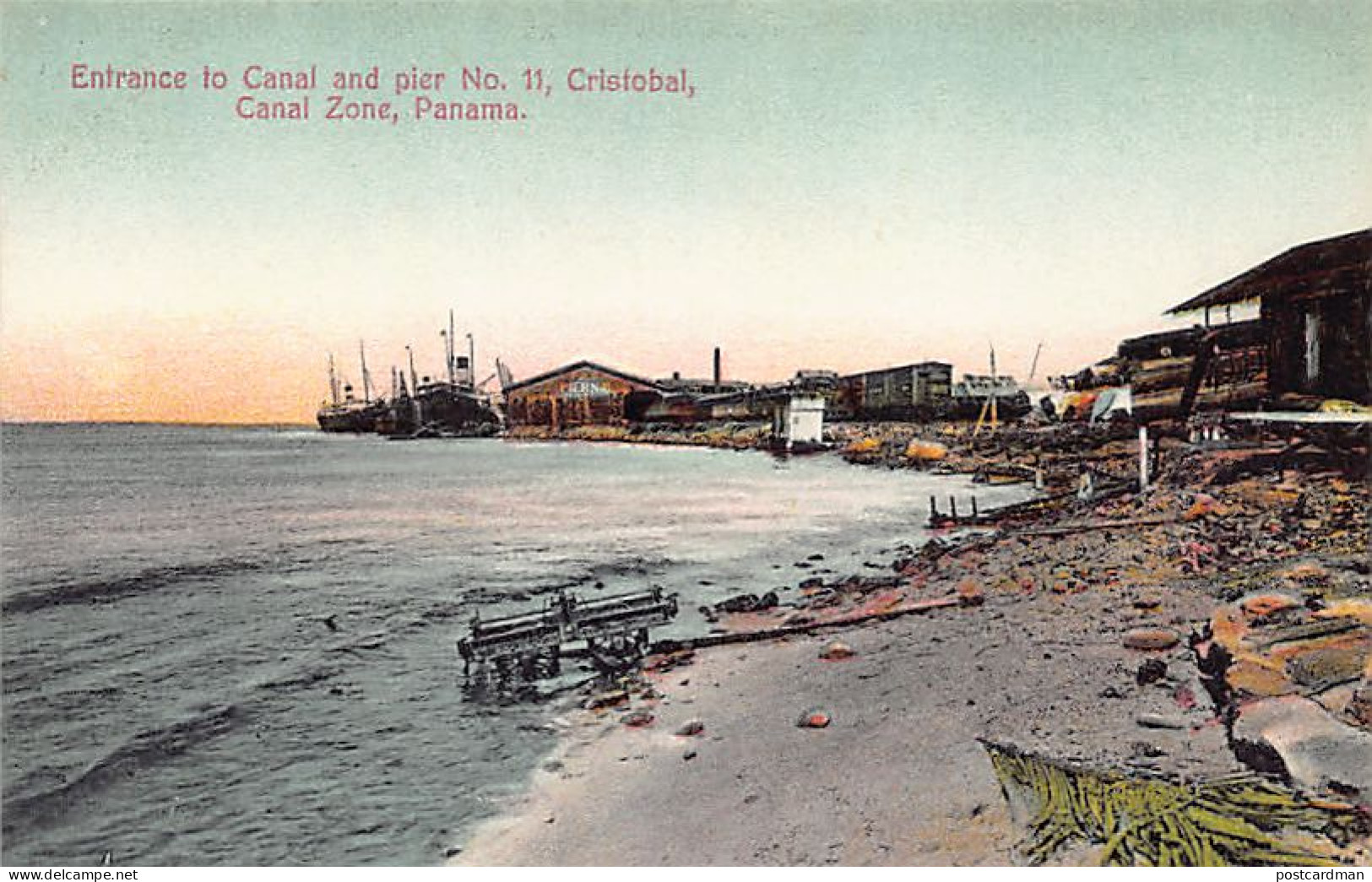 Canal De Panamá - Entrance To Canal And Pier No. 11, Cristobal - Publ. I. L. Maduro Jr. 74C - Panama