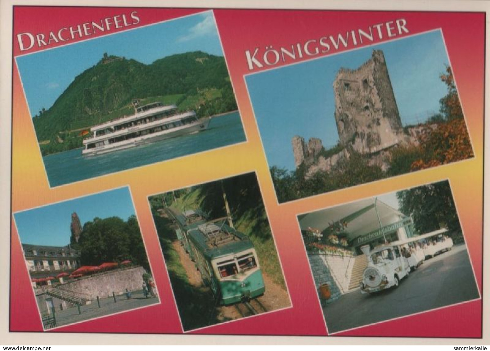 47538 - Drachenfels - 5 Teilbilder - 1996 - Drachenfels