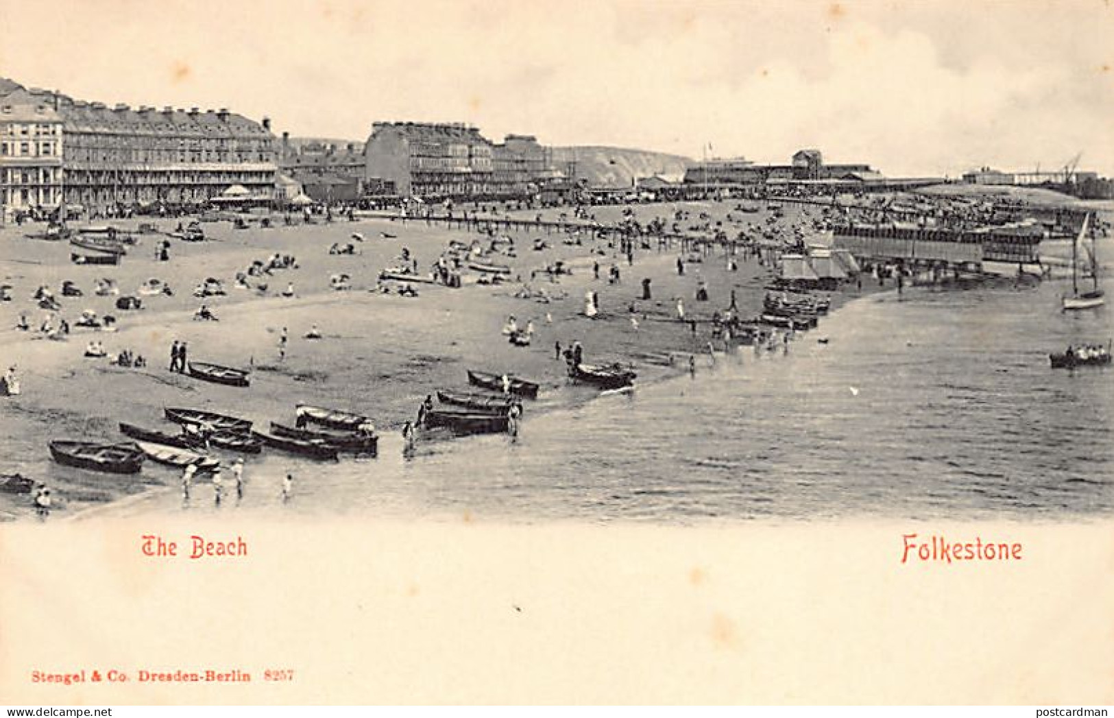 England - FOLKESTONE (Kent) The Beach - Publ. Stengel & Co. 8257 - Folkestone