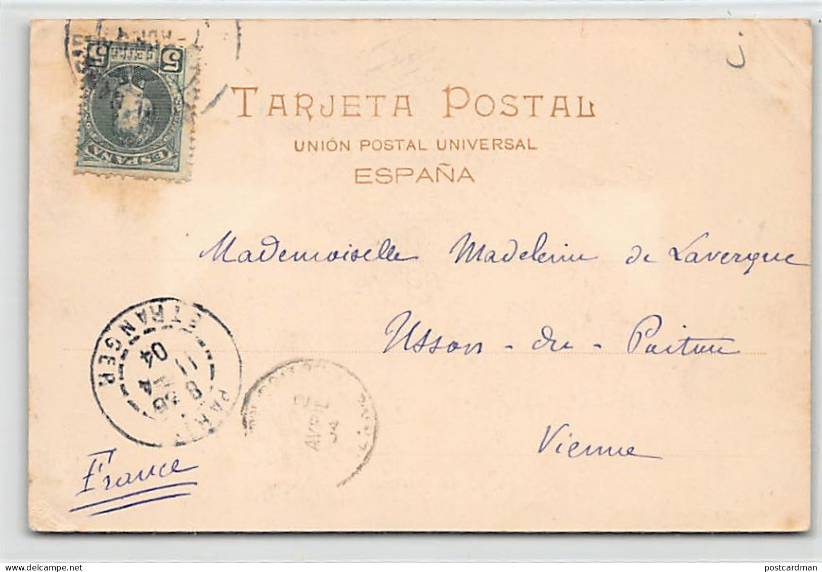 España - BARCELONA - 6 Abril 1904 - Visita De S. M. Alfonso XIII - Ed. Hauser Y  - Barcelona