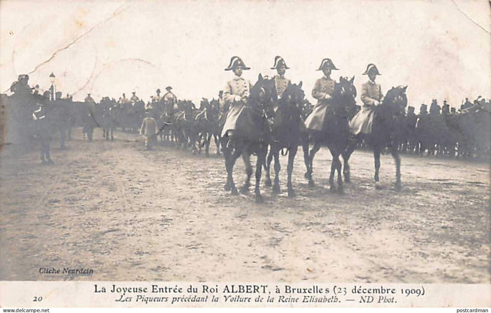 BRUXELLES - Joyeuse Entrée Du Roi Albert, 23 Décembre 1909 - Ed. Neurdein ND Phot. 20 - Fêtes, événements