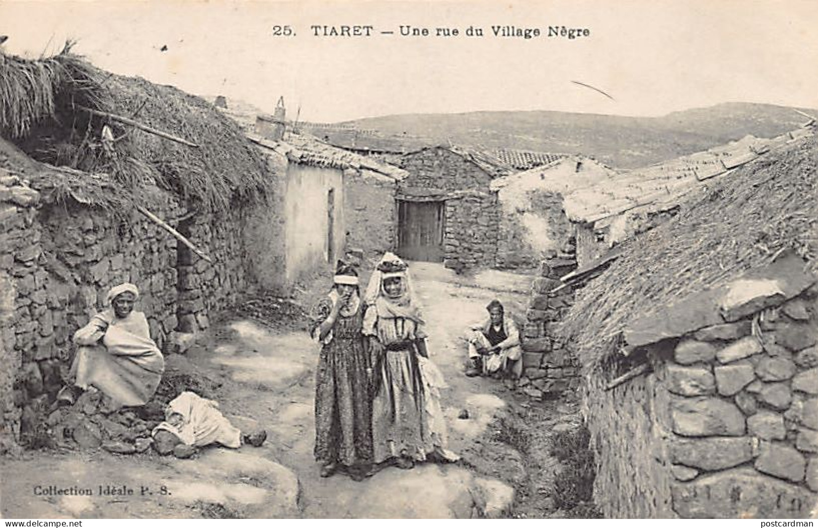 Algérie - TIARET - Une Rue Du Village Nègre - Ed. Collection Idéale P.S. 25 - Tiaret