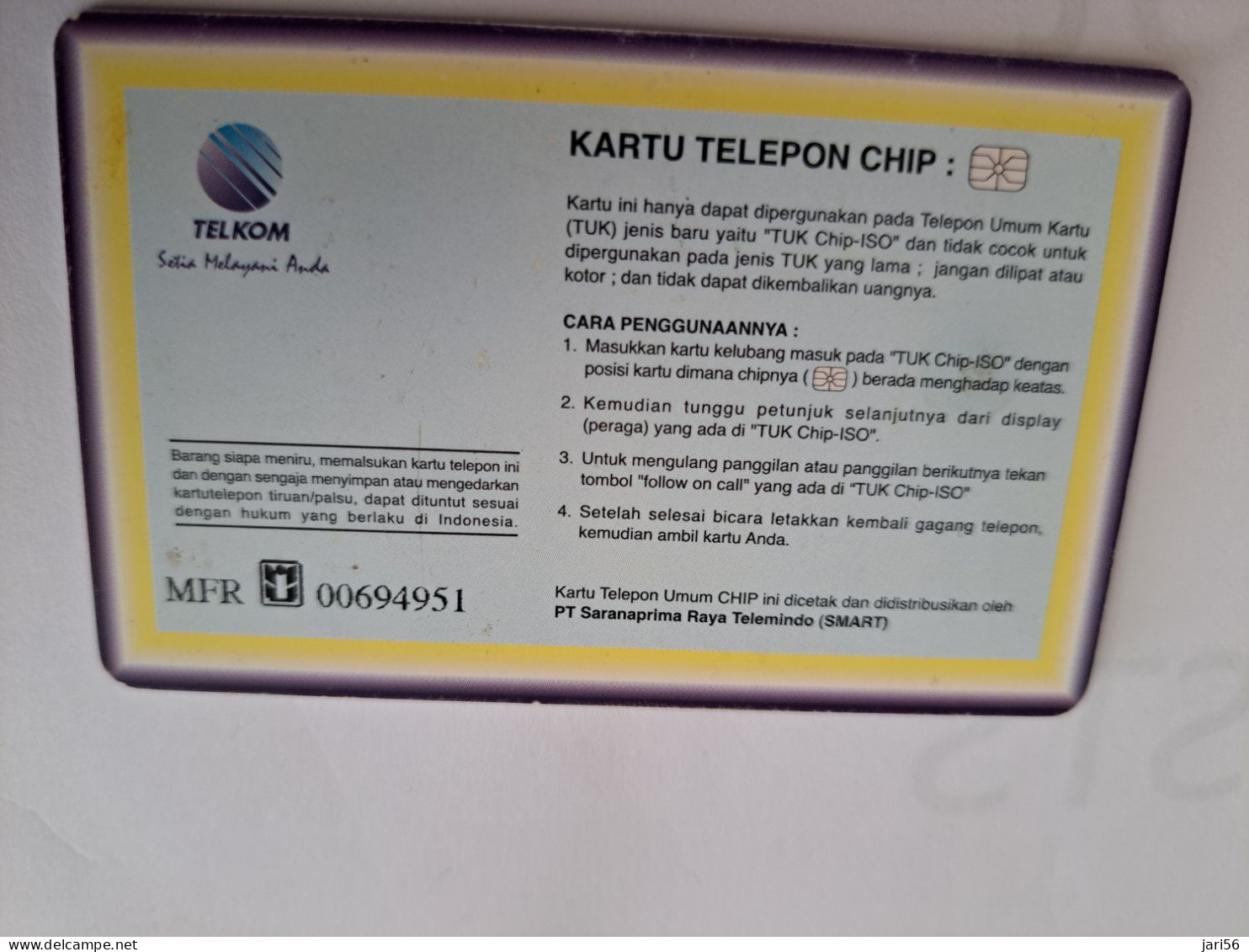 INDONESIA CHIPCARD 100 UNITS / INDONESIANS ON TRASH BUILD/      Fine Used Card   **16543 ** - Indonesien