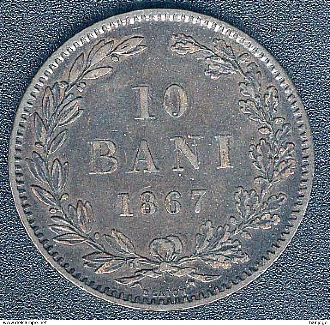 Rumänien, 10 Bani 1867 Heaton - Roumanie