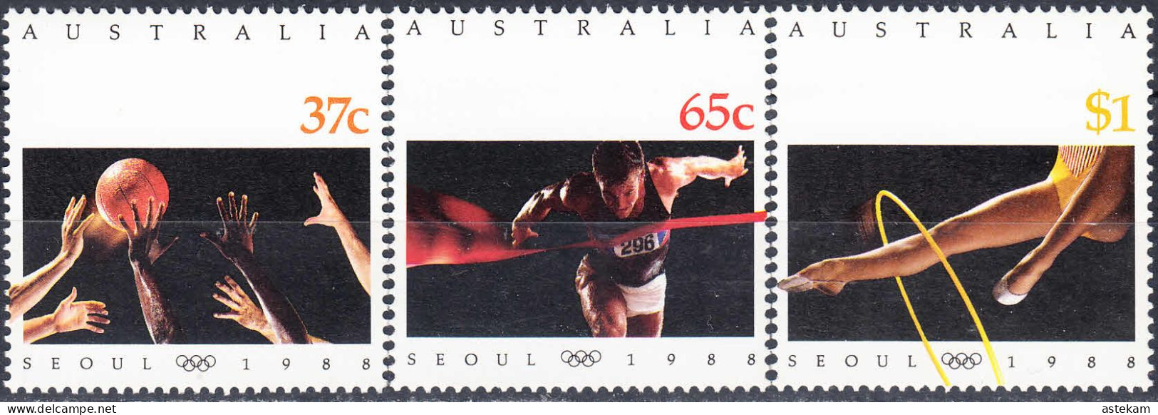 AUSTRALIA 1988, SUMMER OLYMPIC GAMES In SEOUL, COMPLETE MNH SERIES With GOOD QUALITY, *** - Neufs