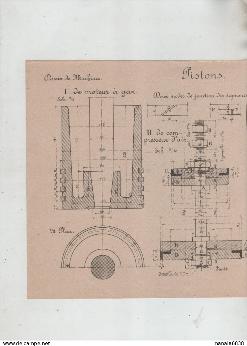 Ecoles Arts Métiers Pistons  Beauvais  Planche 31 - Andere Plannen