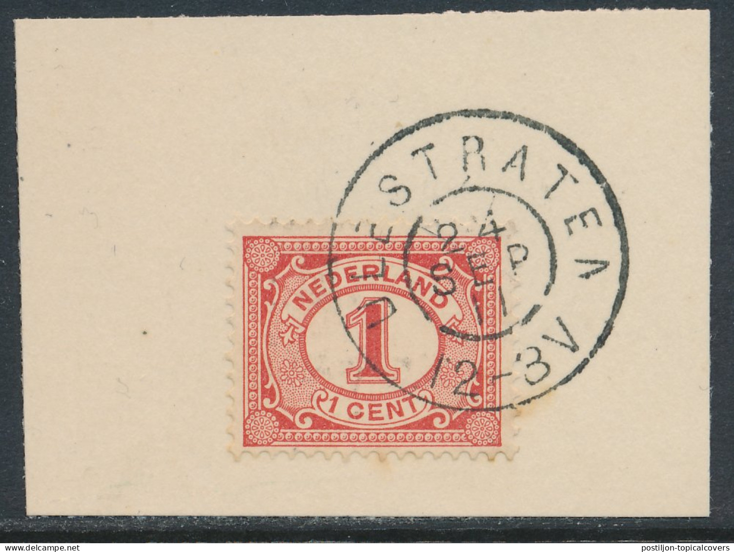Grootrondstempel Ulestraten 1911 - Poststempel