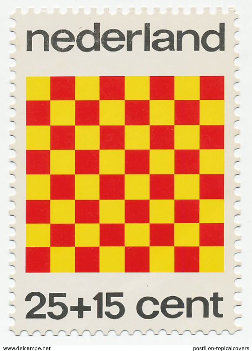 Thank You Card - Child Welfare Netherlands 1973 Chessboard - Unclassified