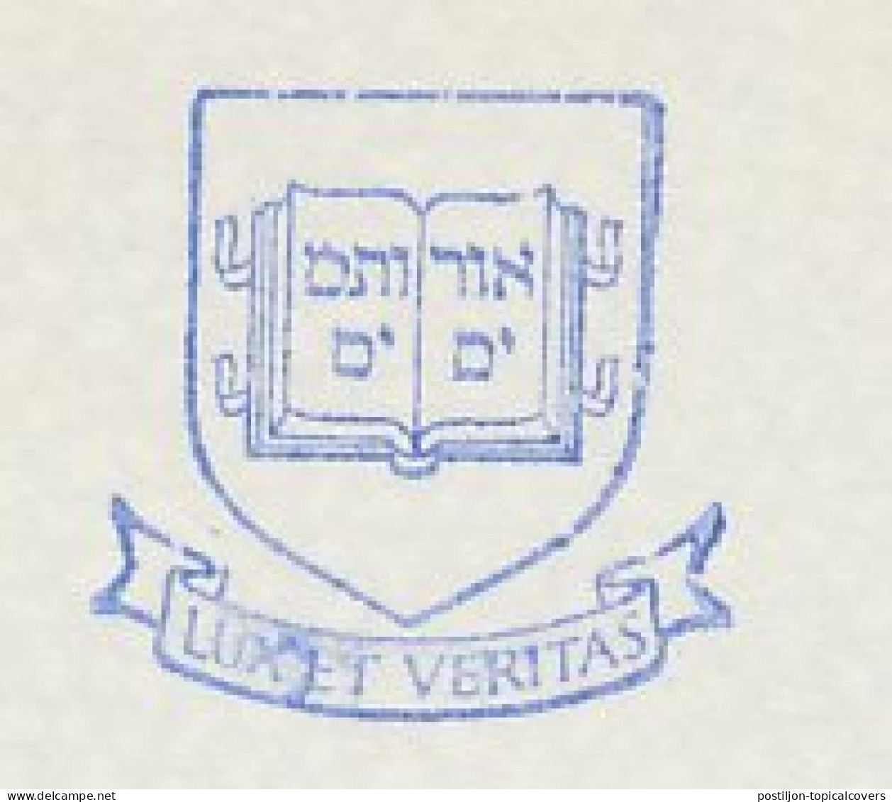 Meter Cut USA 1970 Yale University - Hebrew - Lux Et Veritas - Light And Truth  - Non Classés