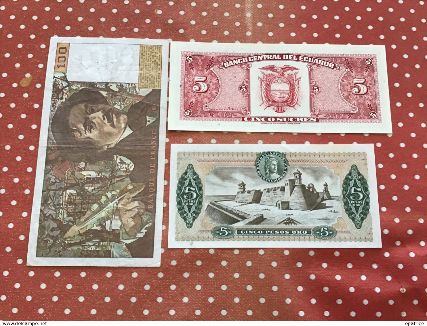 LOT DE 3 BILLETS Voir Le Scan Pour L’état Des Billets - Kiloware - Banknoten