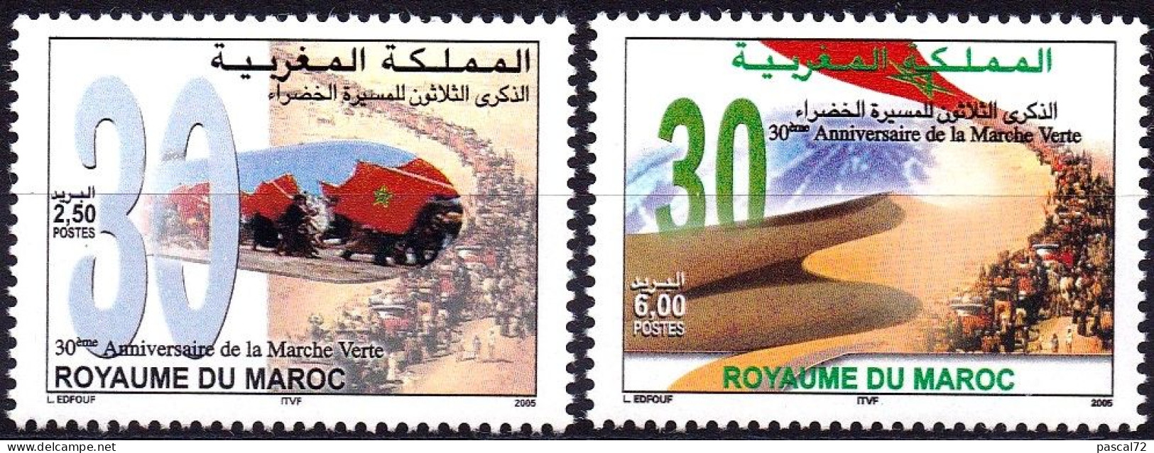 MAROC 2005 Y&T N° 1376 & 1377 N** - Maroc (1956-...)