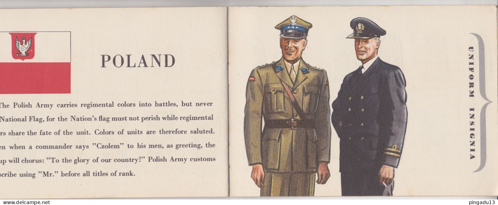 Fixe WW2 Pocket Guide Of Uniform Insignia China Poland France British Empire USSR USA - 1939-45
