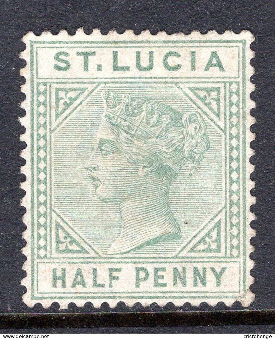 St Lucia 1883-86 QV - Wmk. Crown CA - Die I - ½d Dull Green MNG (SG 31) - Ste Lucie (...-1978)