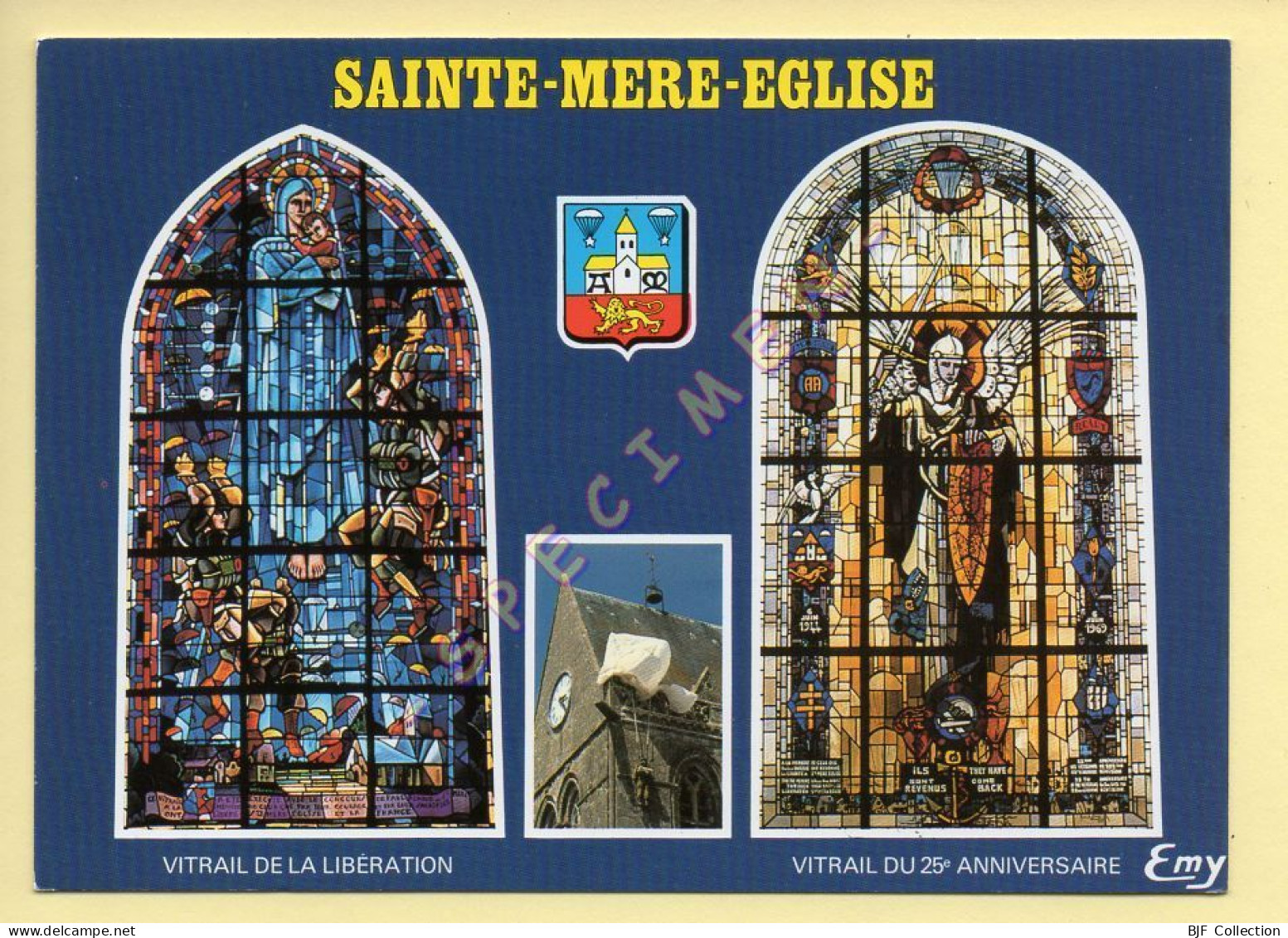 50. SAINTE-MERE-EGLISE – Multivues – Blason (voir Scan Recto/verso) - Sainte Mère Eglise