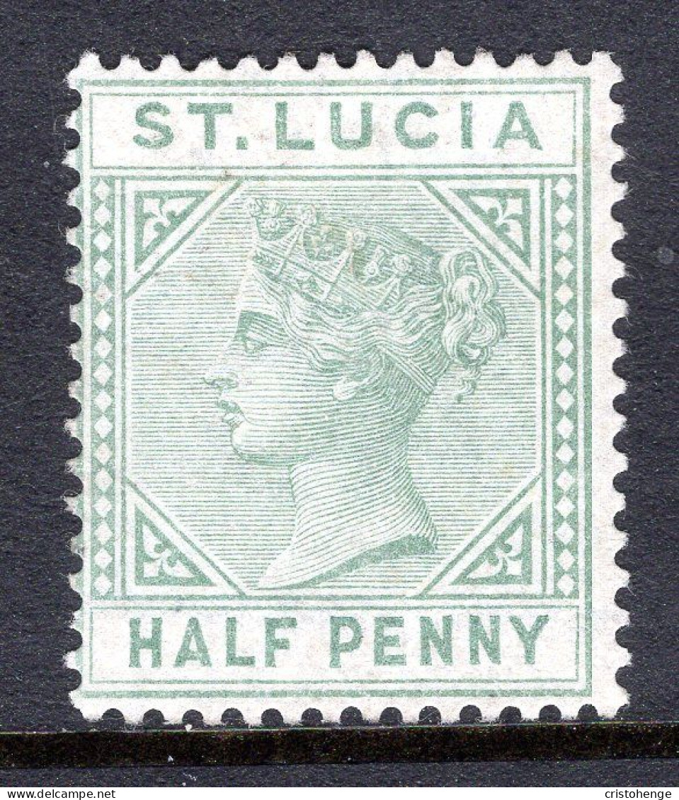 St Lucia 1883-86 QV - Wmk. Crown CA - Die I - ½d Dull Green MNG (SG 31) - Ste Lucie (...-1978)