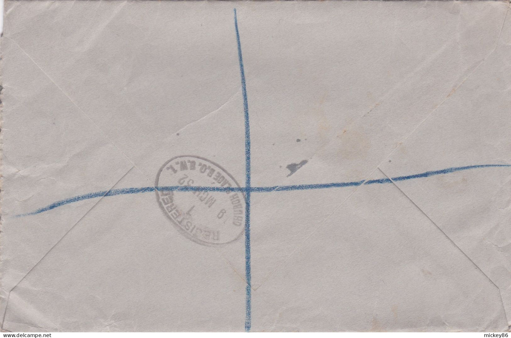 Grande Bretagne--1932--letttre Recommandée LONDON Pour VILLENOUVELLE-31 (France)..timbres, Cachets - Brieven En Documenten