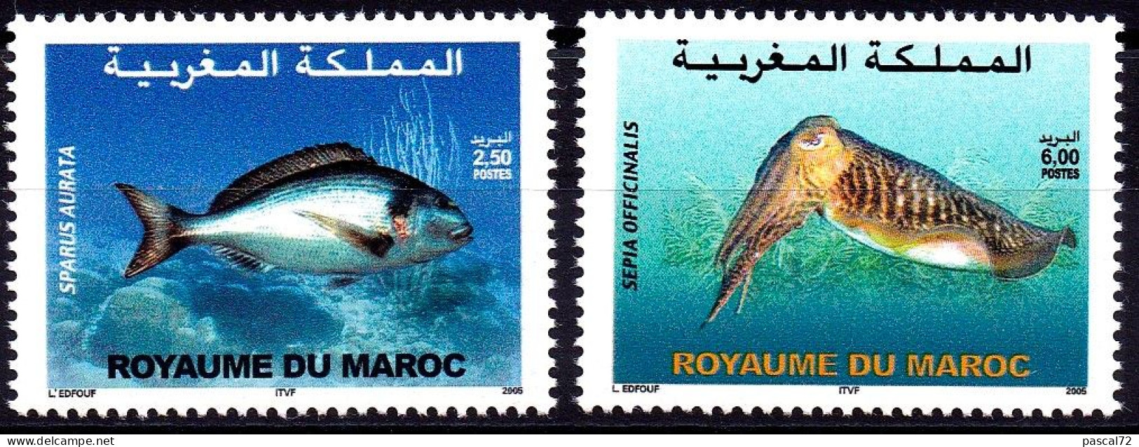 MAROC 2005 Y&T N° 1409 & 1410 N** - Marokko (1956-...)