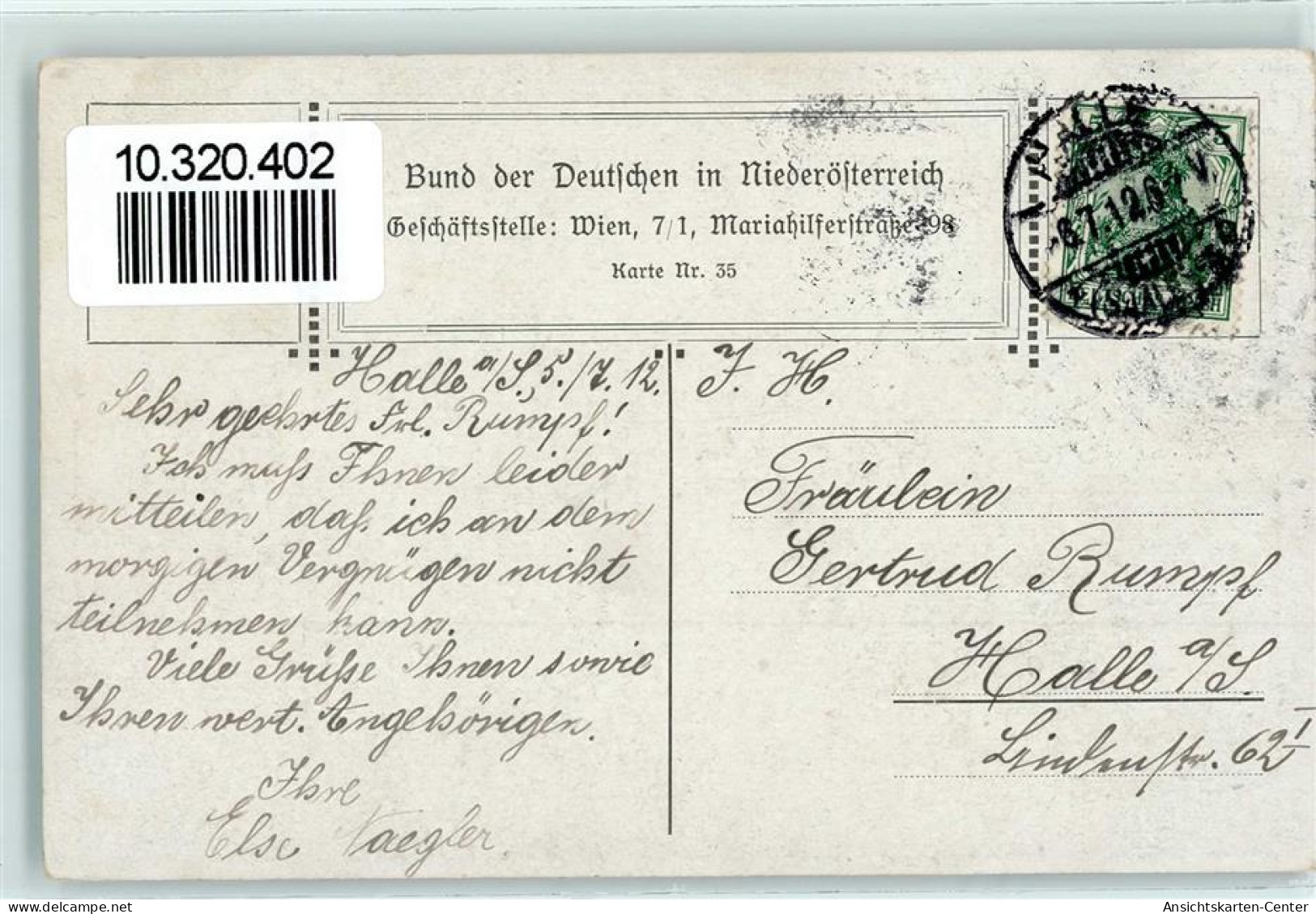 10320402 - Studentika- Bund Der Deutschen In Niederoesterreich Nr. 35 AK - Kutzer, Ernst